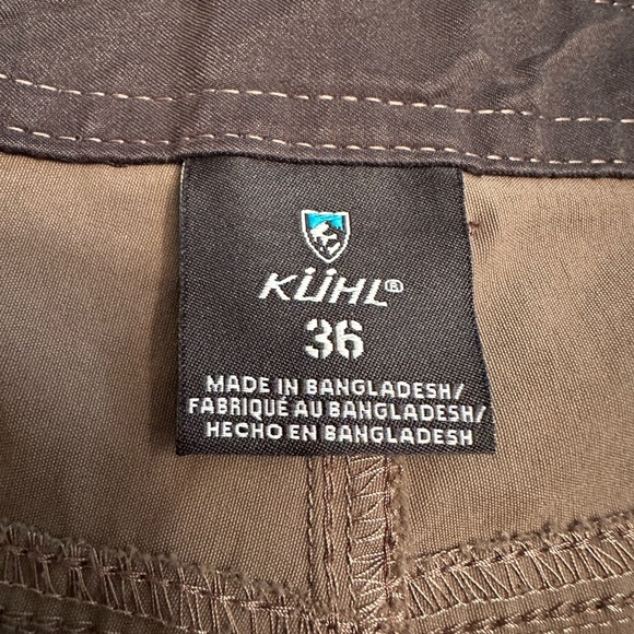 Kuhl Men's Size 36 Sand Brown Zip Cargo Shorts 11” Inseam Outdoors Hiking - Picture 4 of 10